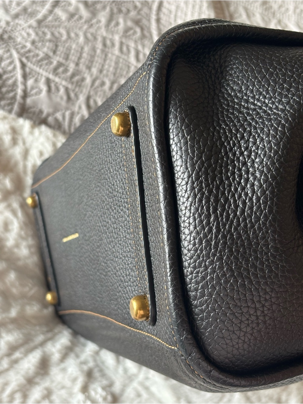 Coach Rogue 39 in Black/Gold Pebbled Leather - Picture 11 of 16